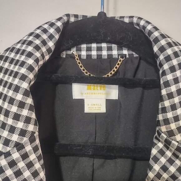 Women's Maeve Longline Check Blazer Size XS - Picture 6 of 12